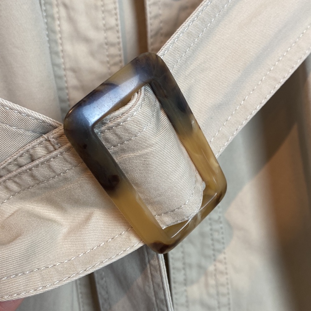 Emanuel Ungaro Liberte Khaki Belted Utility Jacket Size 4 - Picture 13 of 16